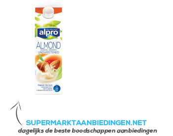 Alpro Amandeldrink fresh ongezoet aanbieding