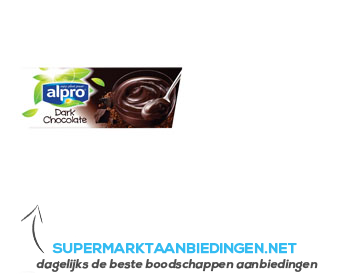 Alpro Dessert dark chocolate aanbieding
