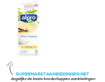 Alpro Mild & creamy vanille aanbieding