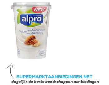 Alpro Plantaardige variatie op yoghurt amandel aanbieding