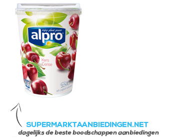 Alpro Plantaardige variatie op yoghurt kers aanbieding