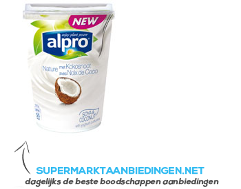Alpro Plantaardige variatie op yoghurt kokos aanbieding