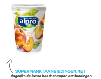 Alpro Plantaardige variatie op yoghurt perzik aanbieding