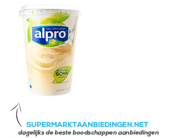 Alpro Plantaardige variatie op yoghurt vanille aanbieding