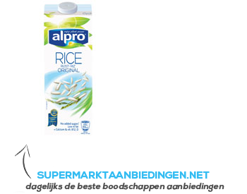 Alpro Rijstdrink original aanbieding