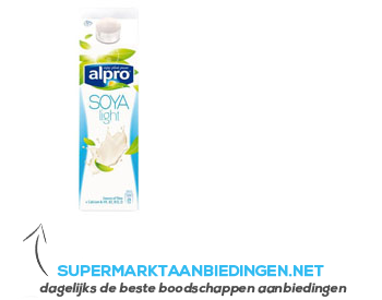 Alpro Sojadrink light fresh aanbieding