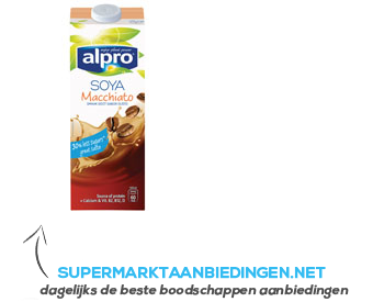 Alpro Sojadrink macchiato aanbieding