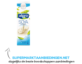 Alpro Sojadrink original fresh aanbieding