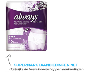 Always Discreet pants large aanbieding