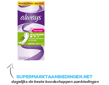 Always Flexistyle inlegkruis fresh voordeelpak aanbieding