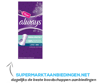 Always Inlegkruisjes large single pack aanbieding