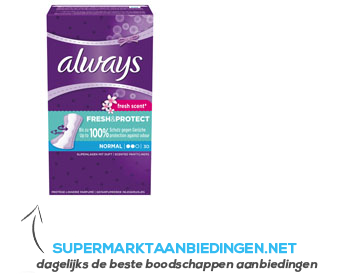 Always Inlegkruisjes normal fresh aanbieding