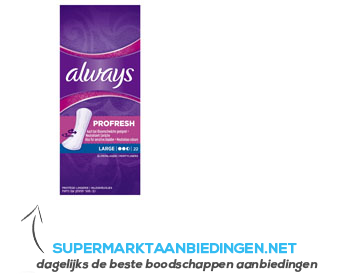 Always Pro fresh large aanbieding