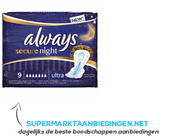 Always Secure night ultra aanbieding