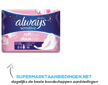 Always Sensitive night single pack aanbieding