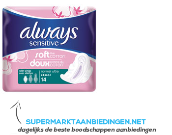 Always Sensitive normal plus single pack aanbieding