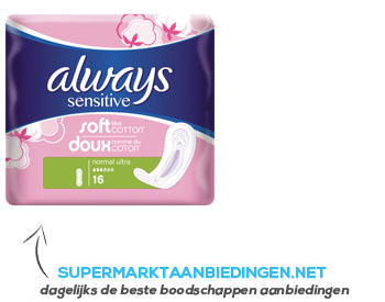 Always Sensitive normal single pack aanbieding