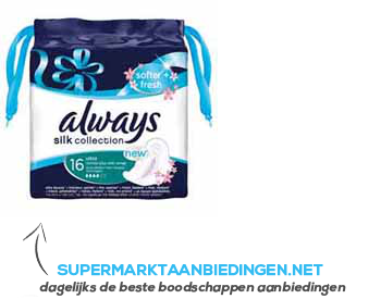 Always Silk collection normal plus soft& fresh aanbieding