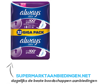 Always Ultra long plus gigapak aanbieding