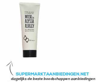 Alyssa Ashley Musk bad & shower gel tube aanbieding