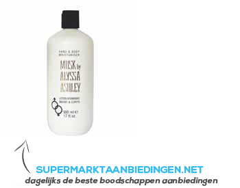 Alyssa Ashley Musk hand & body lotion aanbieding