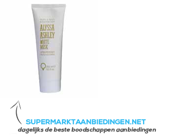 Alyssa Ashley White Musk hand & body lotion aanbieding