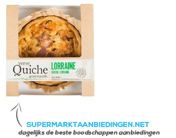 Ambachtelijke quiche Loirraine aanbieding