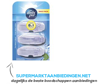 Ambi Pur Flush fresh water-mint navul aanbieding