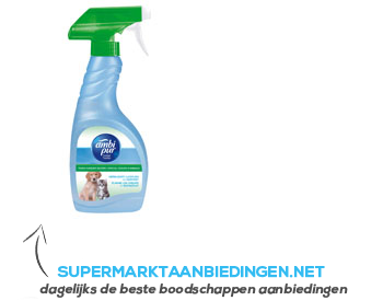 Ambi Pur Textielspray pet odour aanbieding