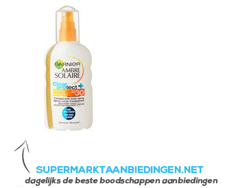 Ambre Solaire Clear protect spray SPF 30 aanbieding