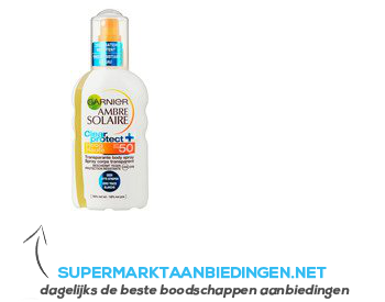 Ambre Solaire Clear protect spray SPF 50 aanbieding