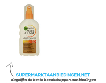 Ambre Solaire Ideal bronze SPF 20 aanbieding