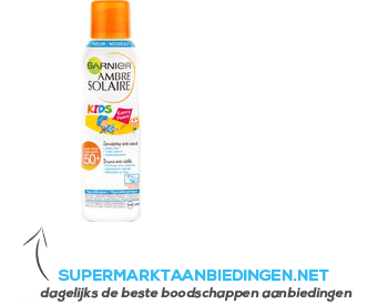 Ambre Solaire Kids anti-zand SPF 50 spray aanbieding