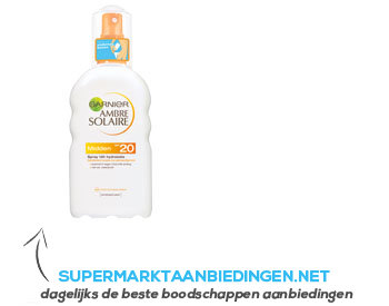 Ambre Solaire Ultra-hydraterende spray SPF 20 aanbieding
