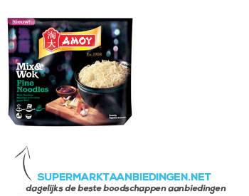 Amoy Mix & wok fine noodles aanbieding