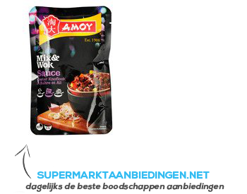 Amoy Mix & wok sauce oester knoflook aanbieding