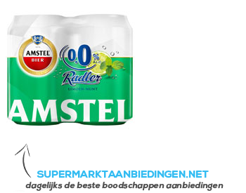 Amstel Radler limoen-munt 0.0% aanbieding