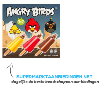 Angry birds ijs aanbieding