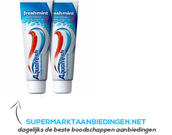 Aquafresh Freshmint 2-pack aanbieding