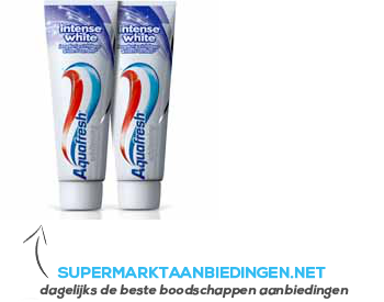 Aquafresh Intense white 2-pack aanbieding