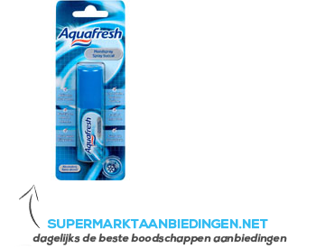 Aquafresh Mondspray aanbieding