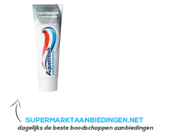 Aquafresh Tandsteen controle aanbieding