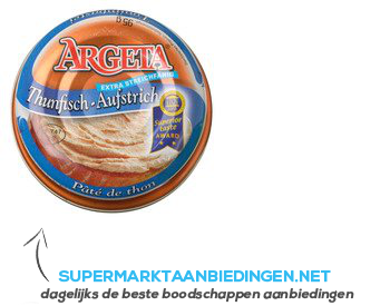Argeta Thunfisch-aufstrich (tonijnspread) aanbieding