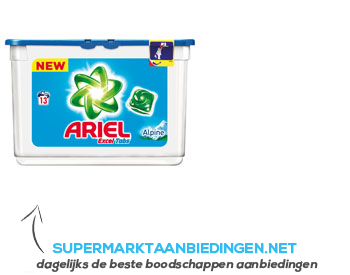 Ariel Excel wastabletten alpine aanbieding