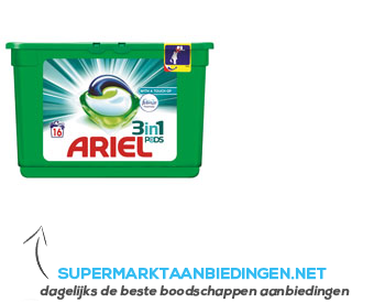 Ariel Wasmiddel 3- in-1 pods febreze aanbieding