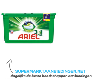 Ariel Wasmiddel 3-in-1 pods white aanbieding