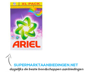 Ariel Wasmiddel poeder color 50 scoops aanbieding