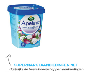 Arla Apetina witte kaas knoflook & peterselie aanbieding