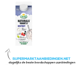 Arla Naturals yoghurt bosfruit aanbieding