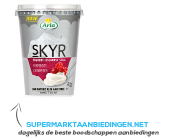 Arla Skyr framboos-cranberry aanbieding